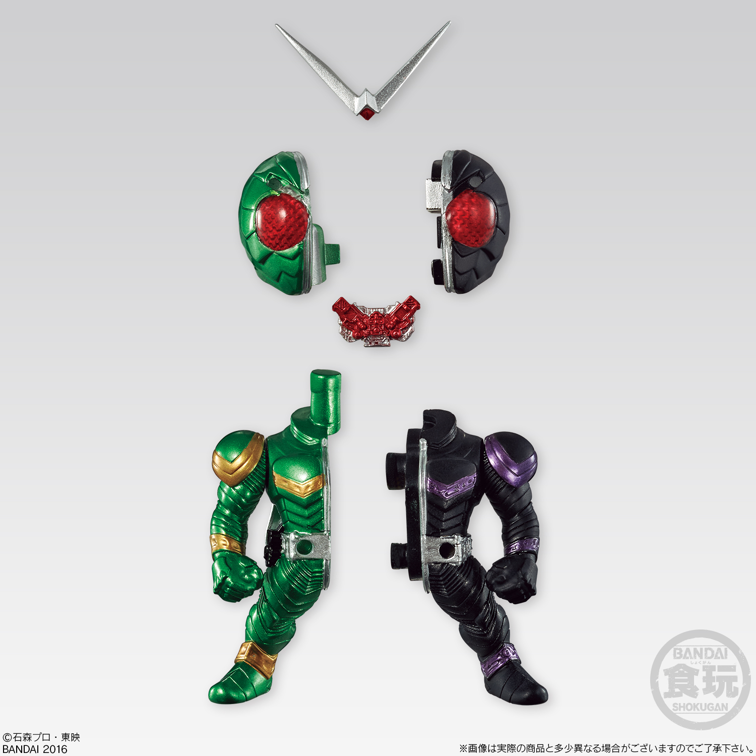 仮面ライダーの大人向け食玩フィギュアに「W」が登場 11種の変身形態を
