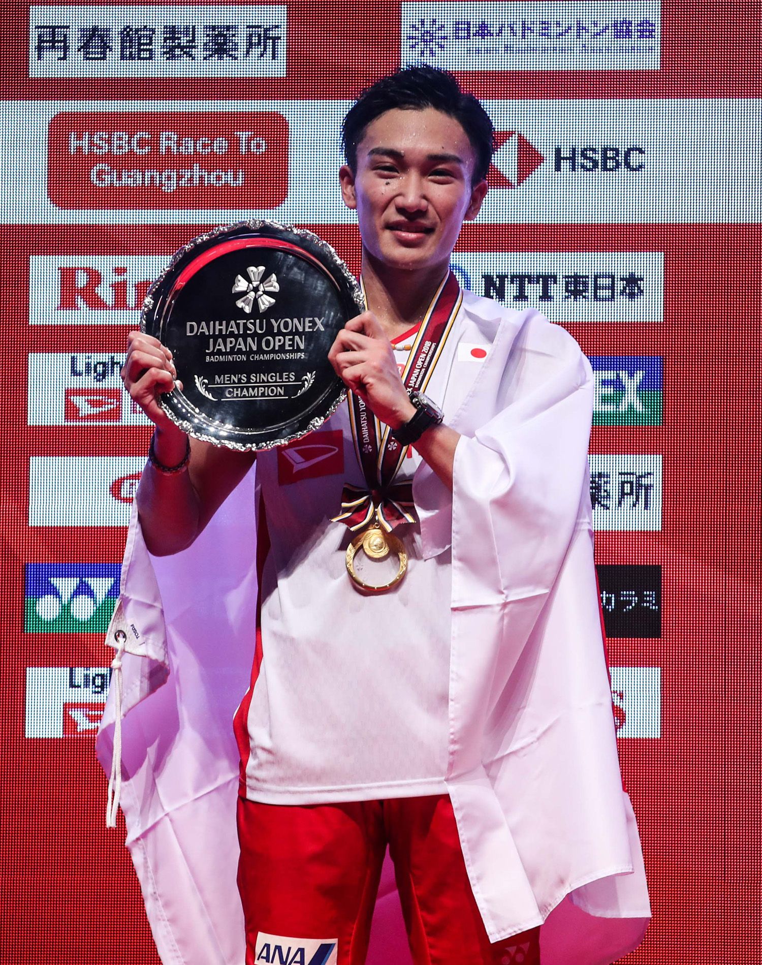日本人男子史上初 桃田賢斗選手が世界ランキング1位獲得