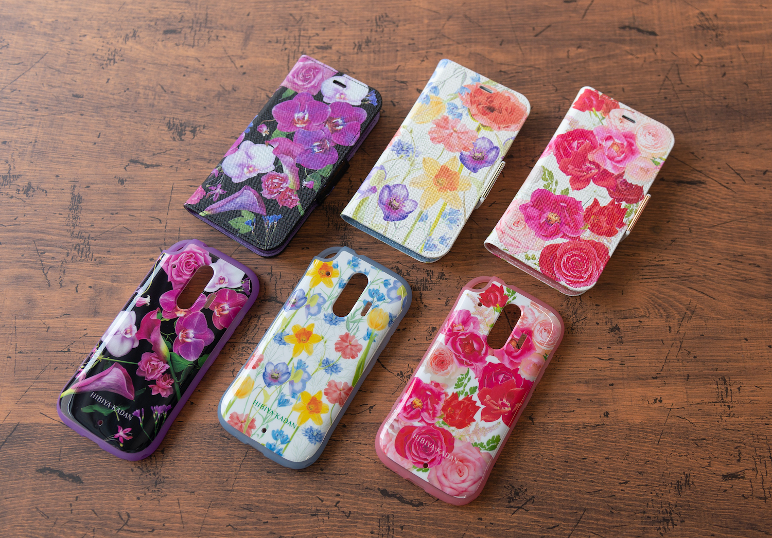 いつも手に花束を〜 日比谷花壇、NTTドコモと、 花柄の『らくらく