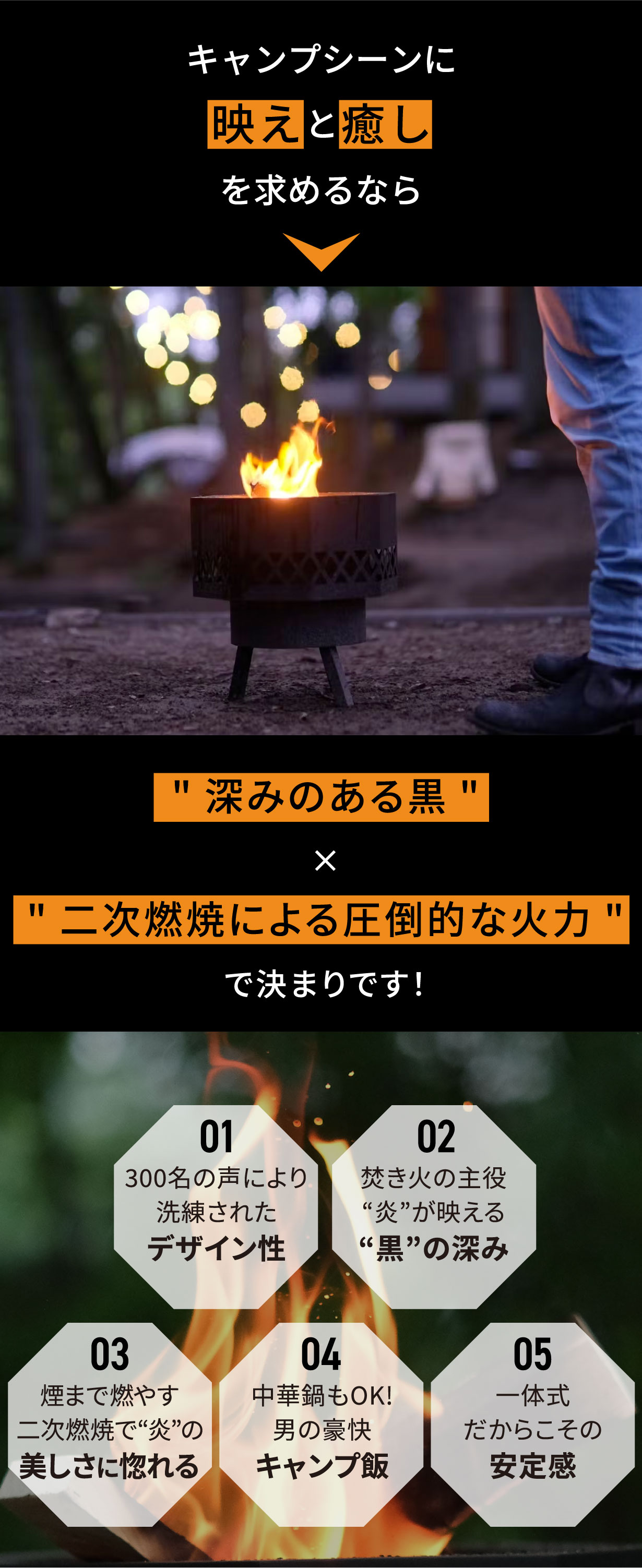 二次燃焼で圧倒的火力で焚き火を楽しめる焚き火台 「Makuake」にて実施