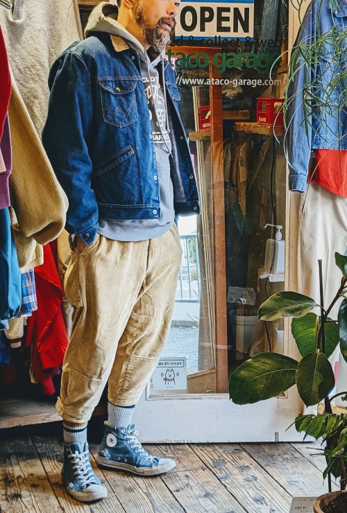 70s 80s USA製 wrangler ラングラー デニム ジャケット ブランケット