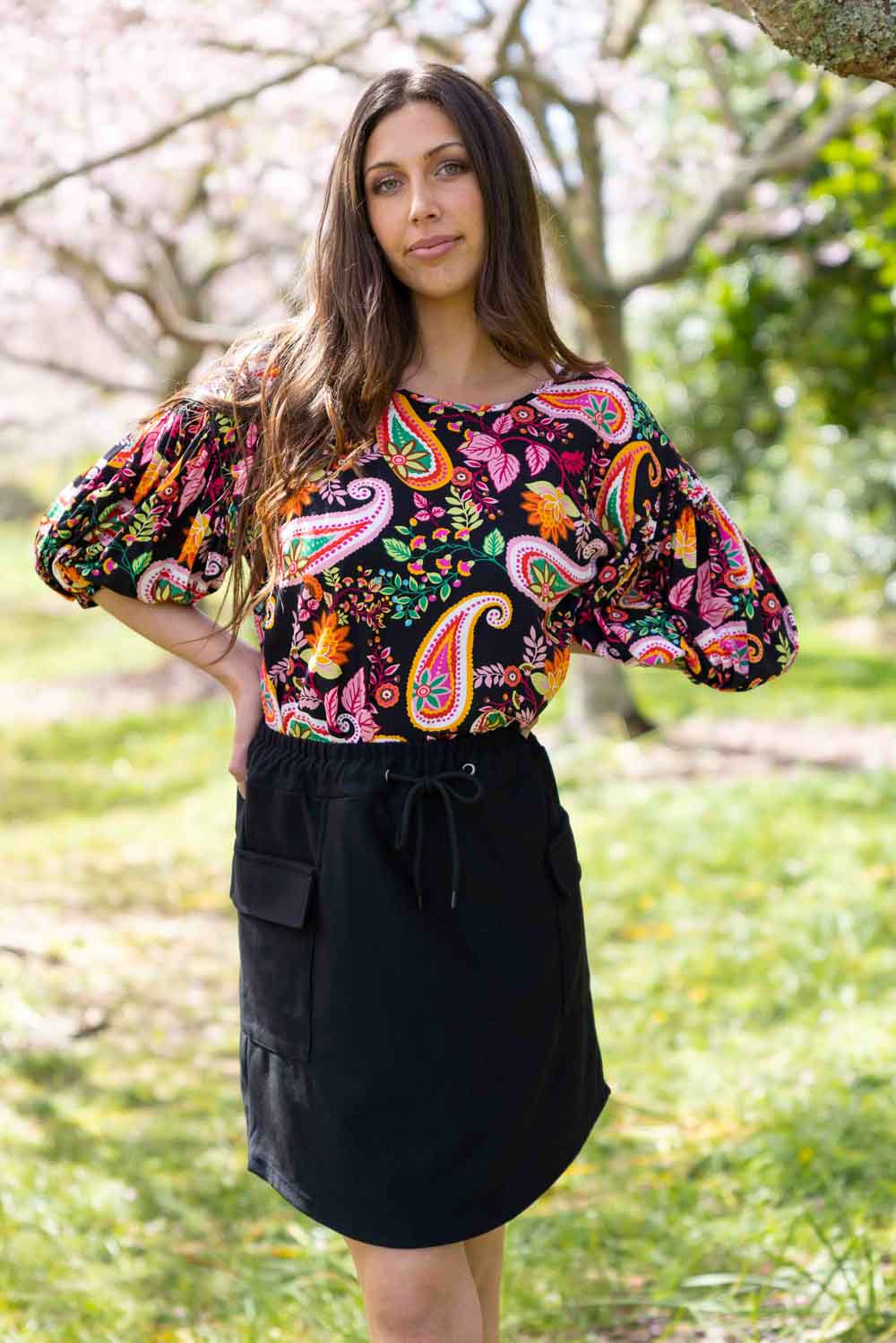 Nelly Mini Skirt Black – Augustine