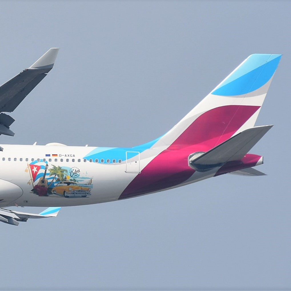 Aviationtag Eurowings A330 Single Colour Aircraft Skin Tag D-AXGA