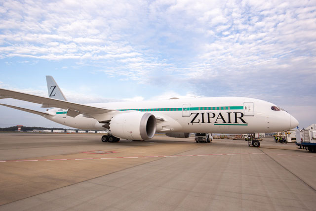 写真特集・ZIPAIR 787初号機成田到着