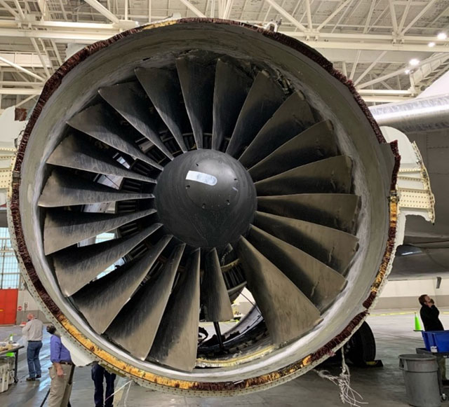 ユナイテッド航空の777、ファンブレード疲労破壊か NTSB調査