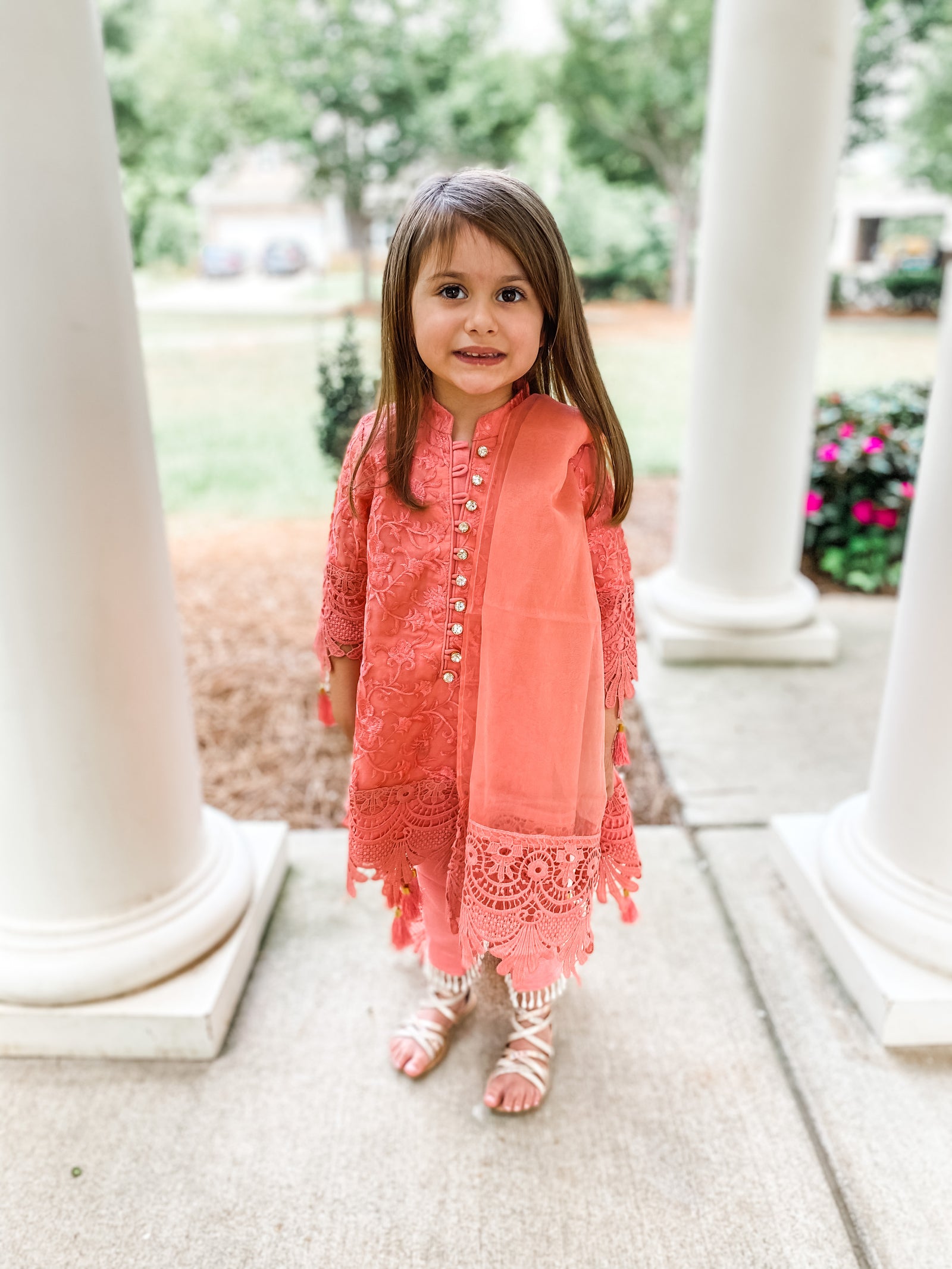 Elisa Kids 3 Piece Stitched Suit – Ayla Noor