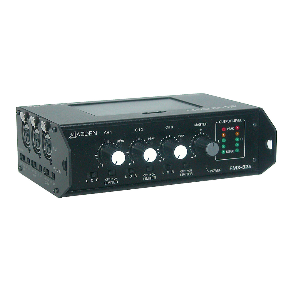 FMX-32a - 3 Channel Portable Mixer - Azden