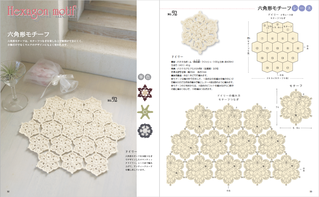 増補改訂版 かぎ針編みモチーフ130 | 本の情報 | ブティック社