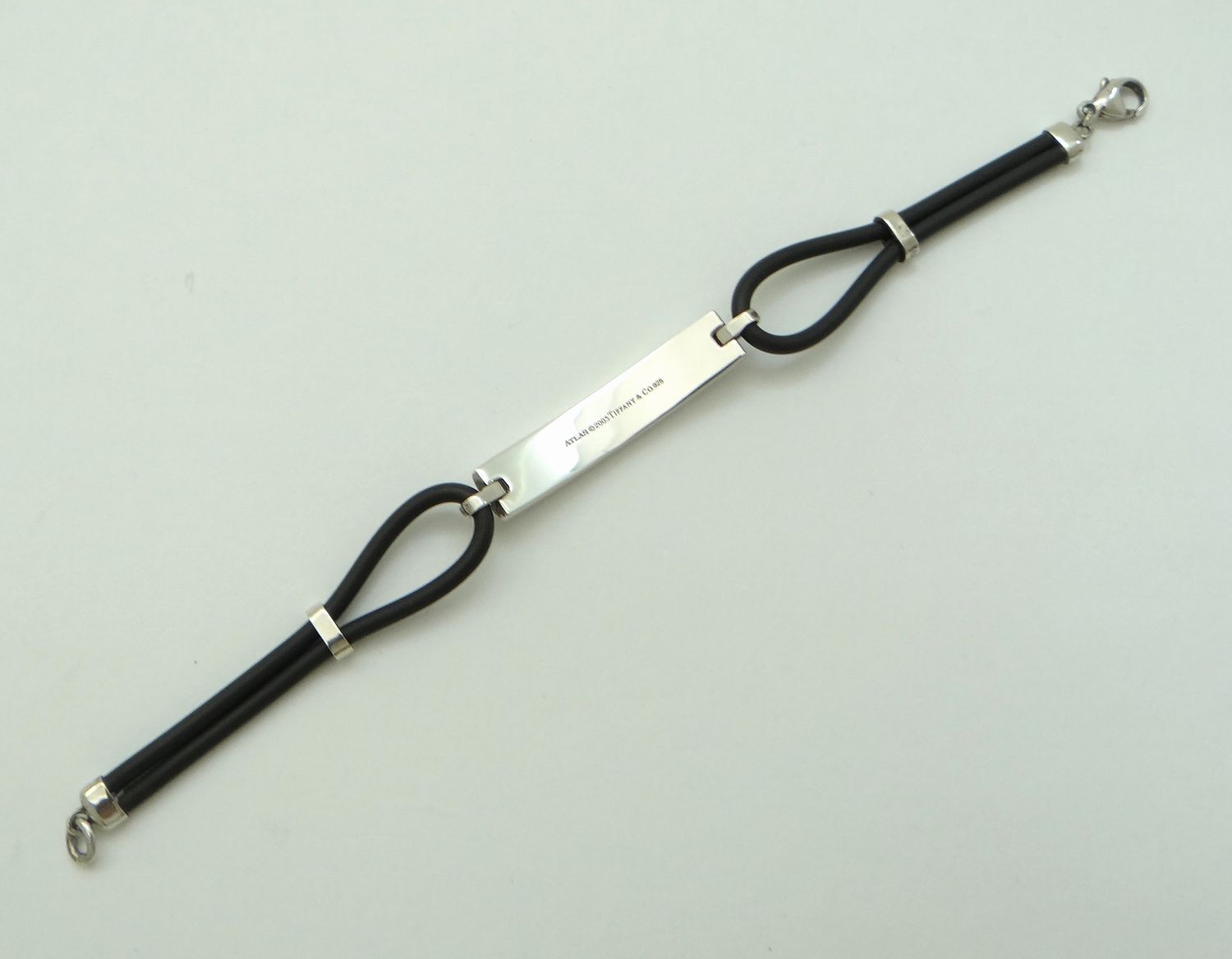 TIFFANY ティファニー アトラス ラバー ブレスレット SV925 TIFFANY&Co