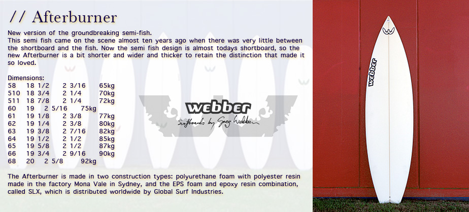 Webber サーフボード 5'11