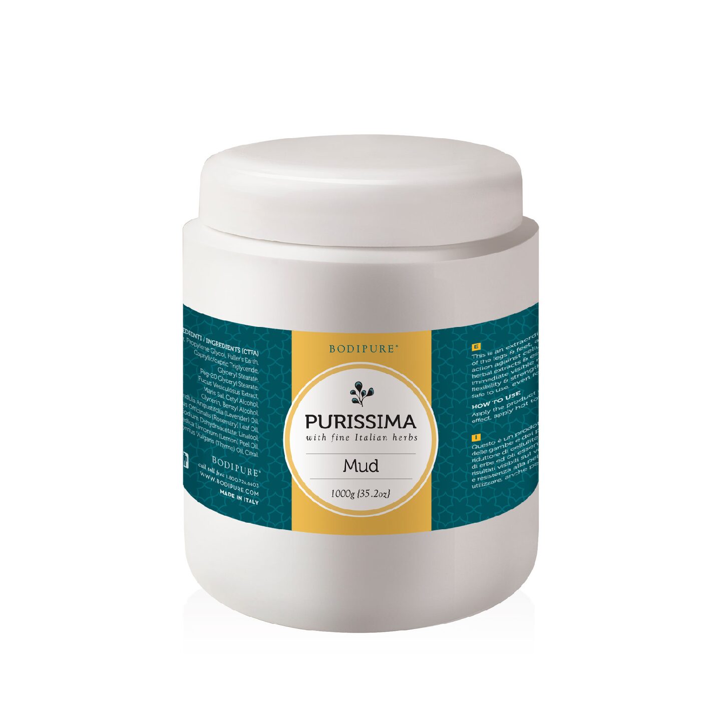 Purissima Organic Mud-1000g - Bodipure Professional Spa Products