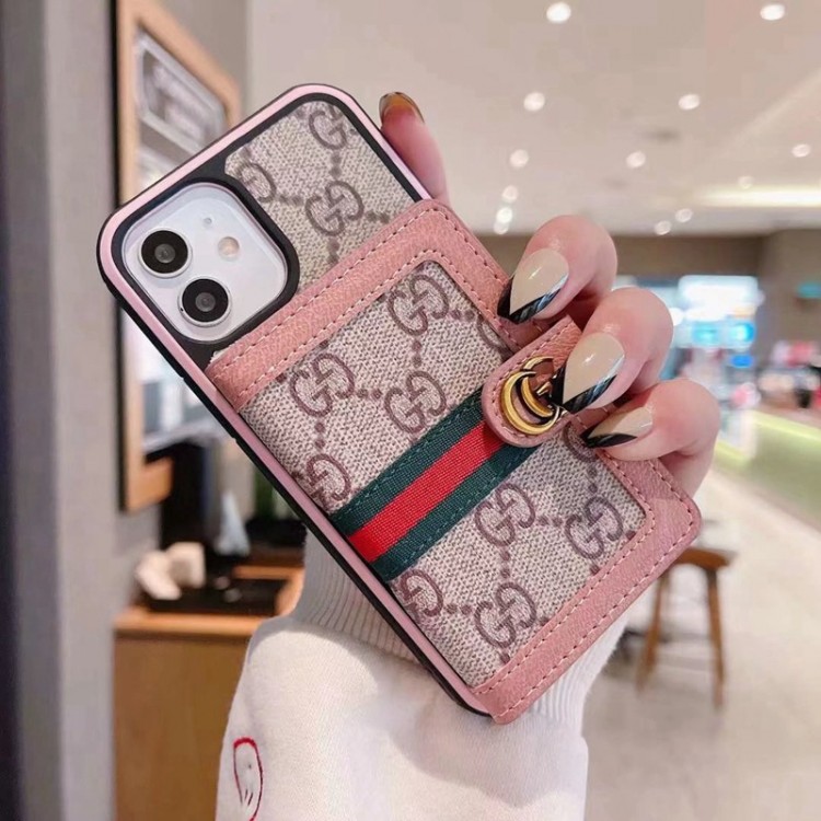 ハイブランド Gucci アイフォン14/13proカバー カードポケット付き