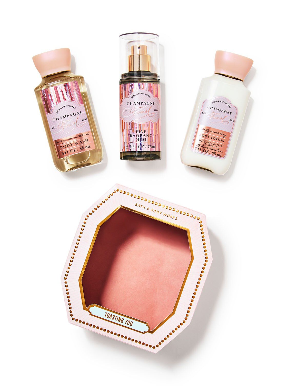 Shop Champagne Toast Mini Gift Box Set | AU Bath & Body Works