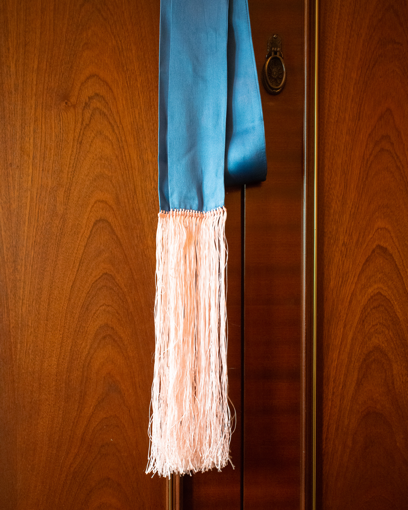 DIOR HOMME AW05 “IN THE MORNING” SKINNY FRINGE SCARF IN ITALIAN
