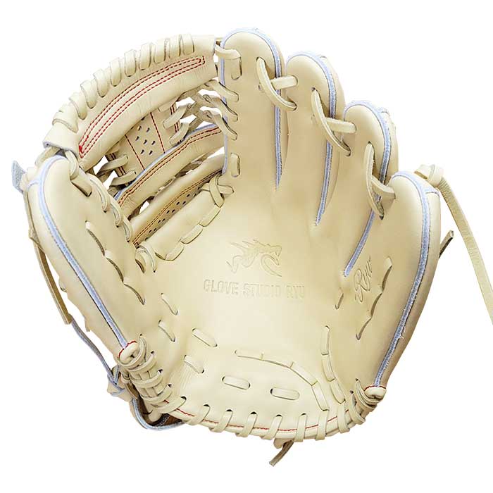 R.C］BBA (YAMATOグラブ工房)手作り黄革左投げ投手用硬式 BBA YAMATO