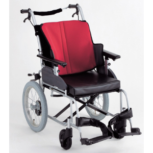 座王シリーズ 介助型車いす NAH-521A(レッド)W40 H40/42｜BASE