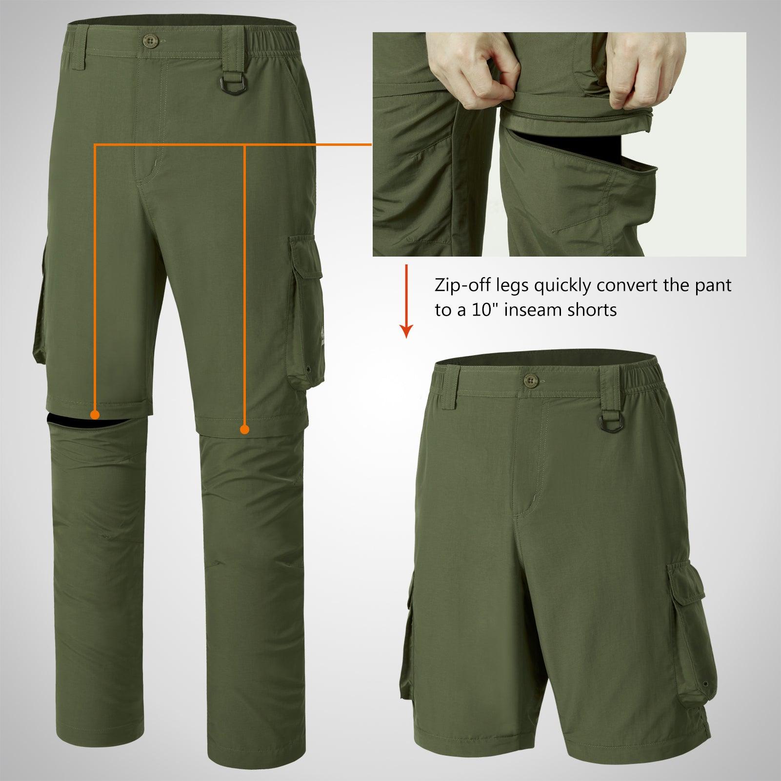 Men's Fishing Pants with Zip Off Legs