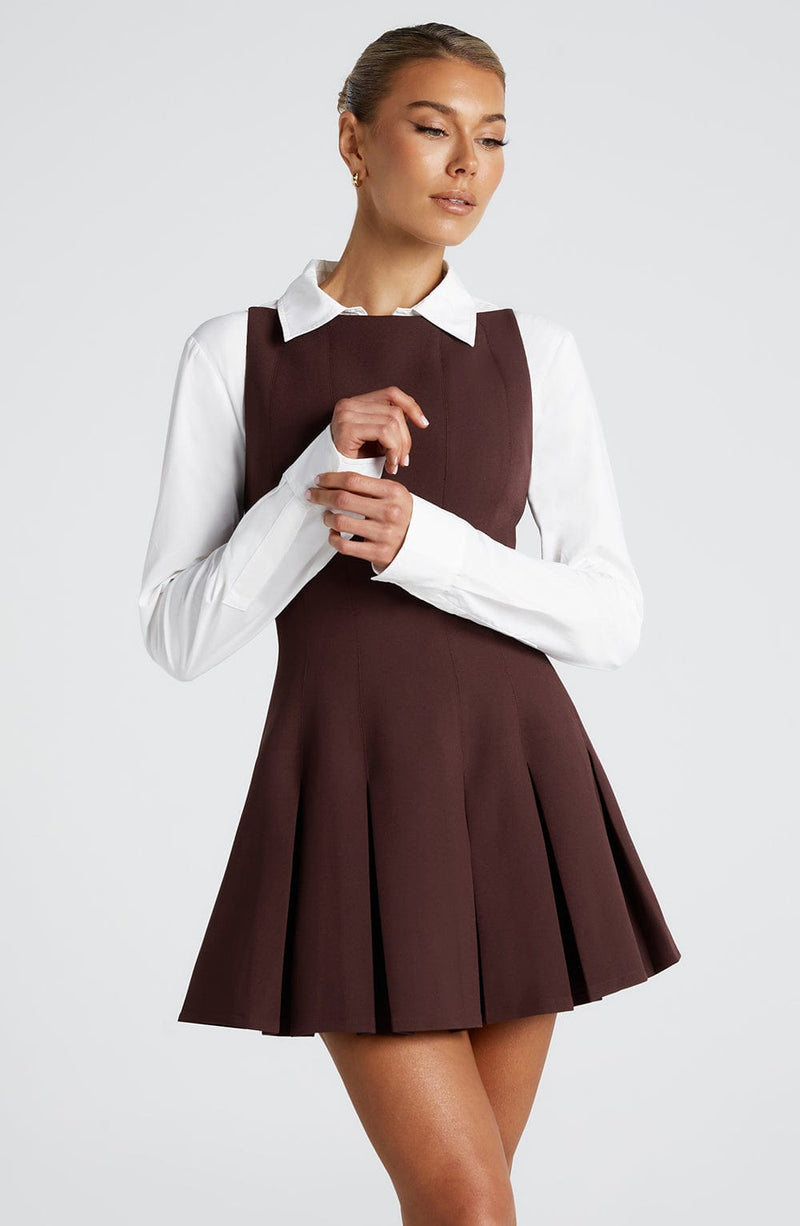 Rory Mini Dress - Plum Brown | Mini Dress | Babyboo Fashion
