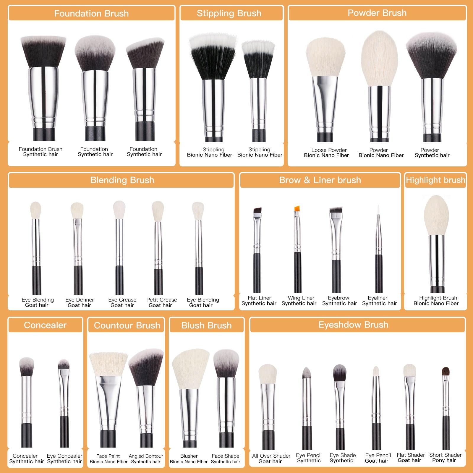 Essentials Brush Collection (B30/25/22/20PC) – BEILI Official Shop