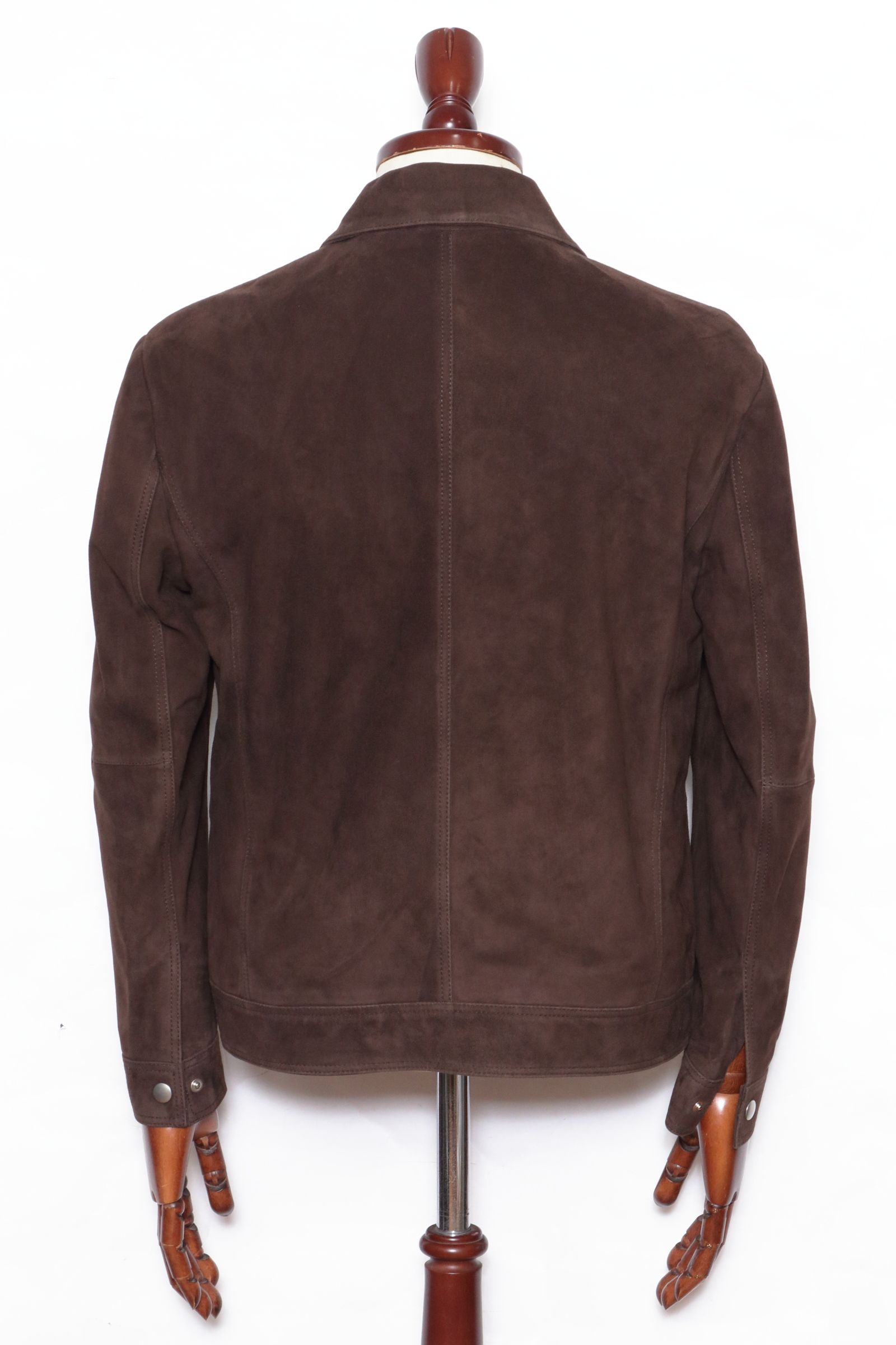 ARMA - WANI ゴートスウェード シャツ襟 ブルゾン / MUD BROWN ダーク