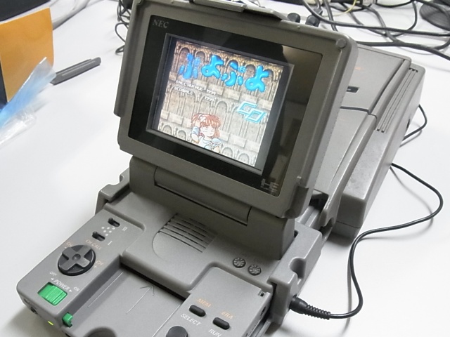 ◇動作保証品 ジャンク PCエンジン LT 本体 箱説付 スーパーロムロム
