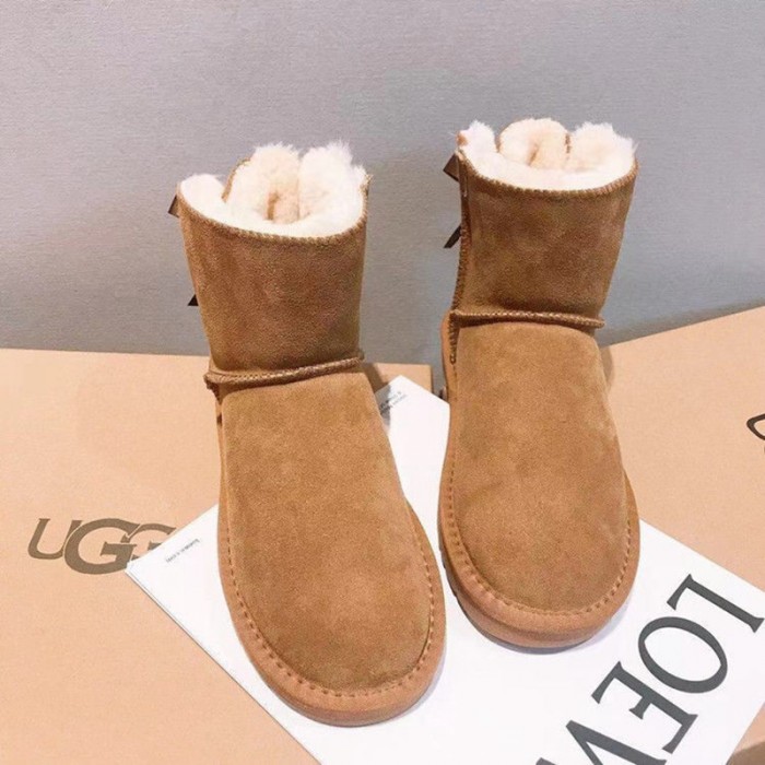 ルイヴィトンブランドスノーシューズ レディースUGG 冬 裏起毛 スノー
