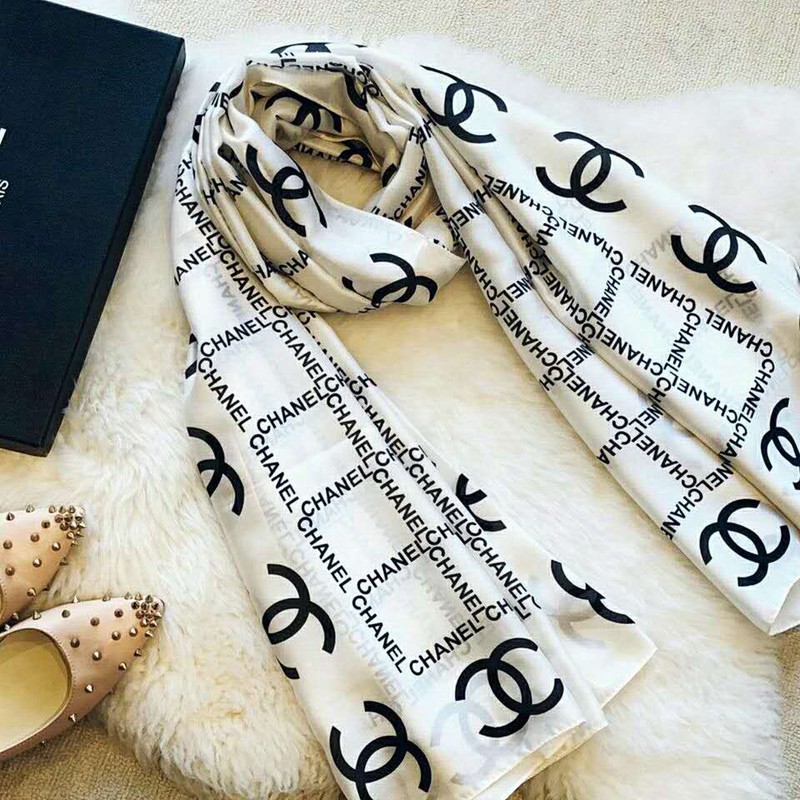 chanel 大判スカーフ防寒 秋冬暖かいレディースカジュアル 柔らかい