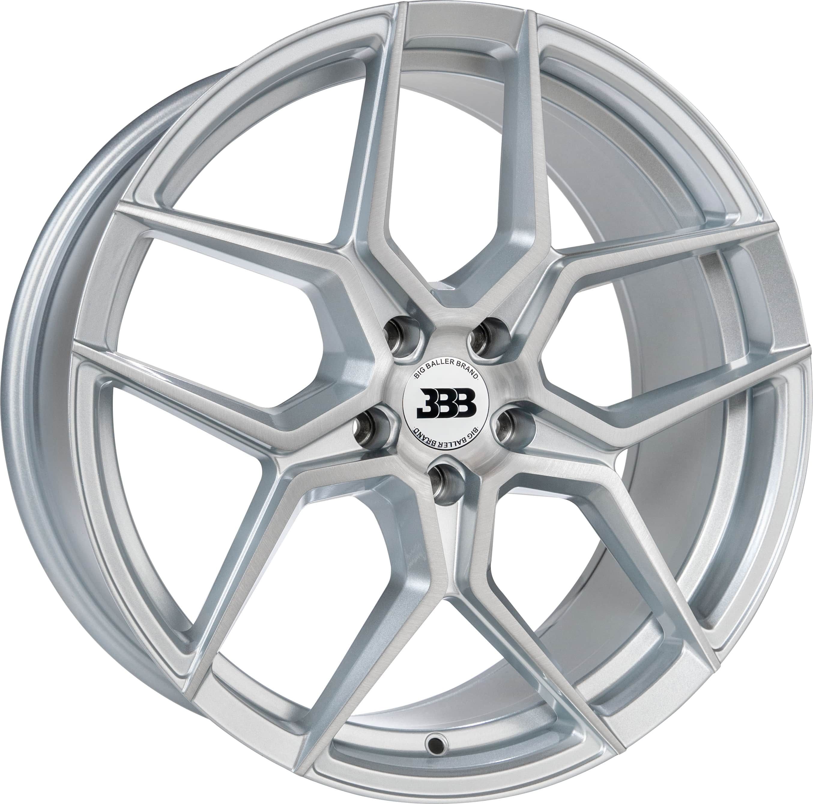 BBB H158 Z05 20x9 Silver with Brushed Face 5x120 +35mm 72.6mm
