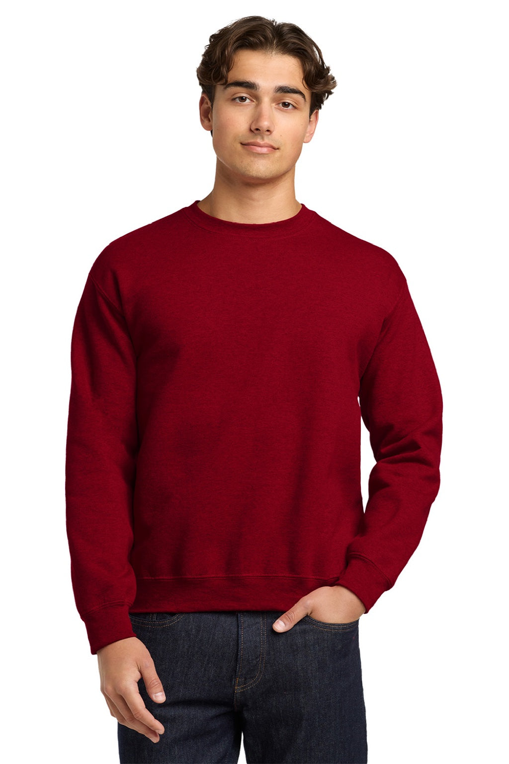 Gildan 18000 Mens Antique Cherry Red Pill Resistant Fleece