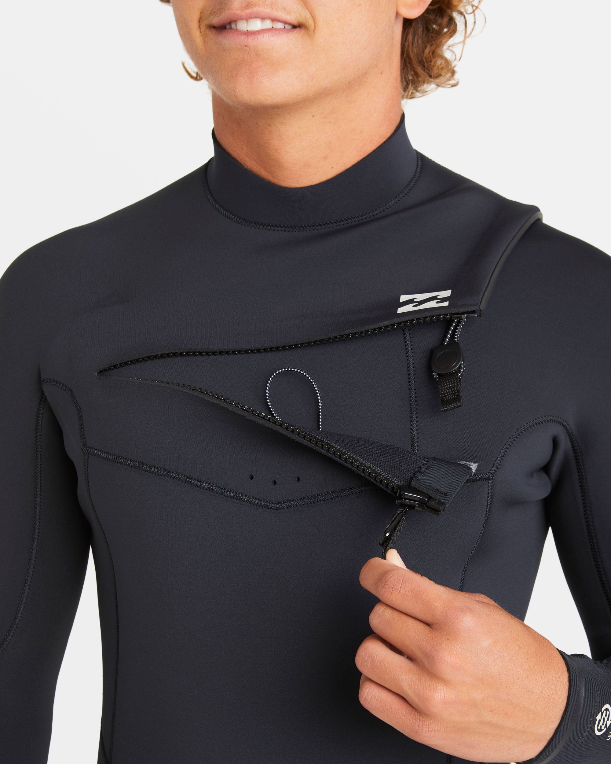4/3mm Absolute Natural Upcycler GBS Chest Zip Wetsuit - Black