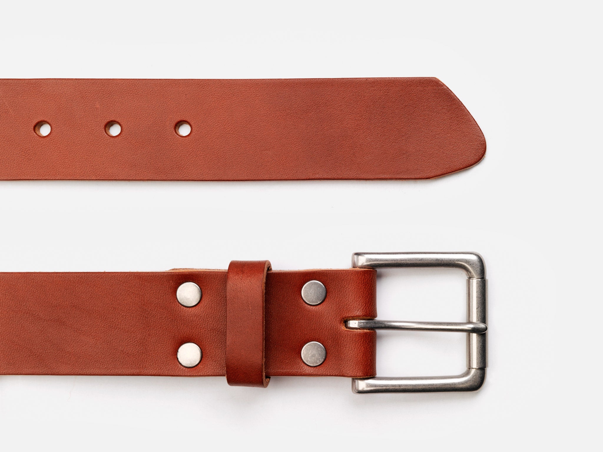 No. 289, Leather Roller Bar Belt, Tan – Billykirk