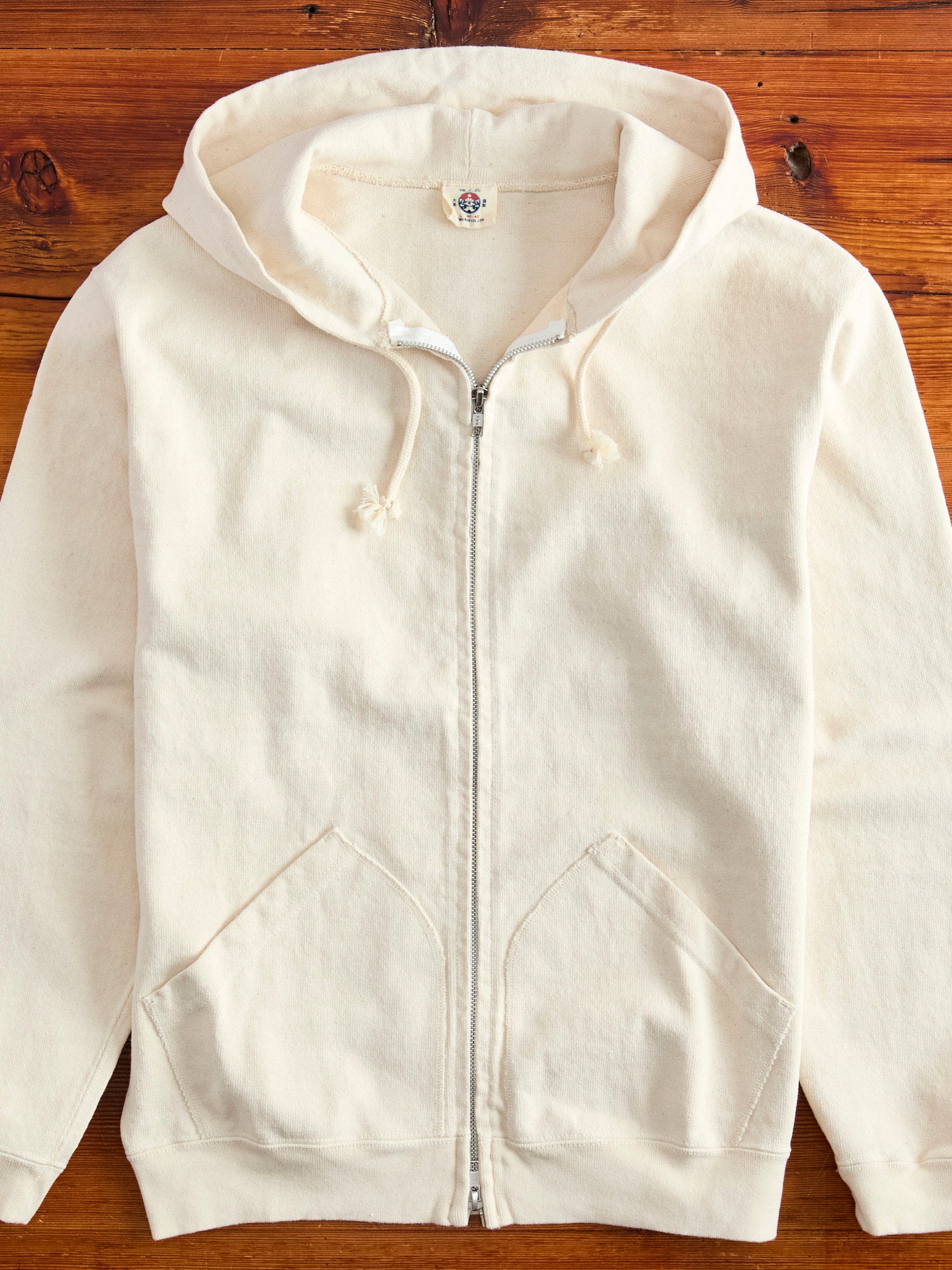 Extra Heavyweight Jersey Zip Hoodie in Natural – Blue Owl Workshop