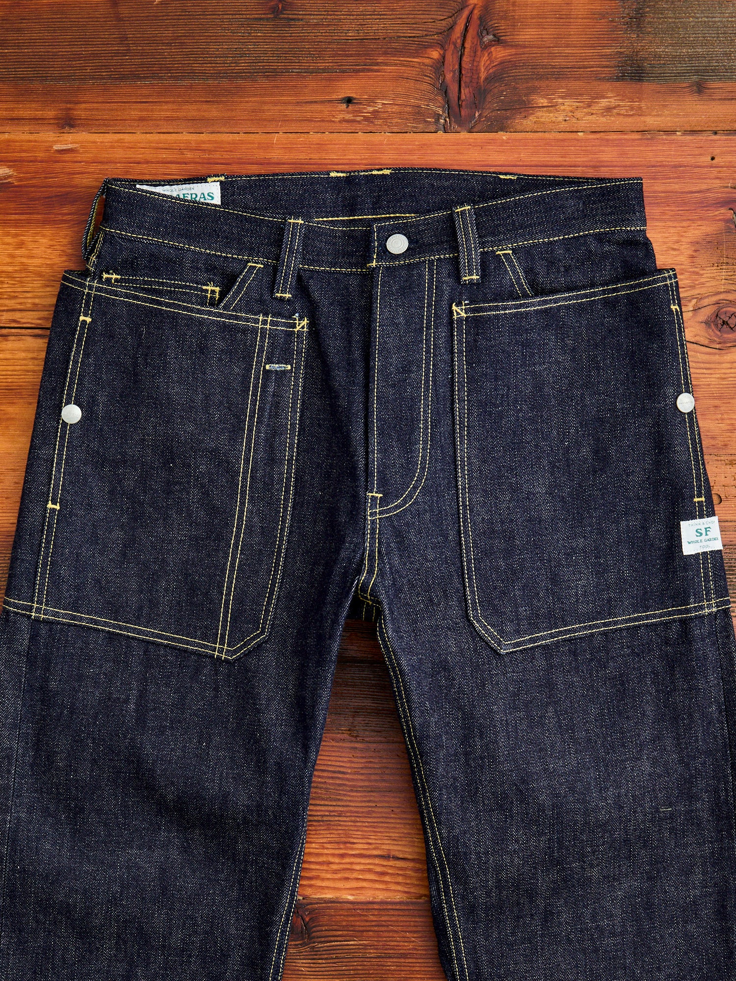 14oz Selvedge Denim Fall Leaf R Pants in Indigo – Blue Owl Workshop