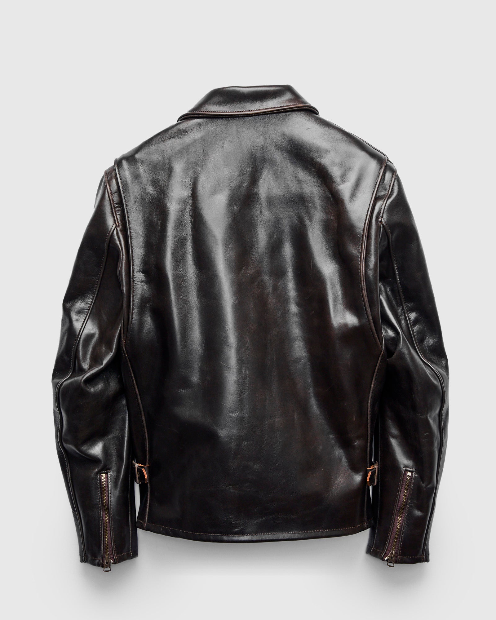 688 Heavy Cowhide Racer Jacket in Brown – Blue Owl Workshop