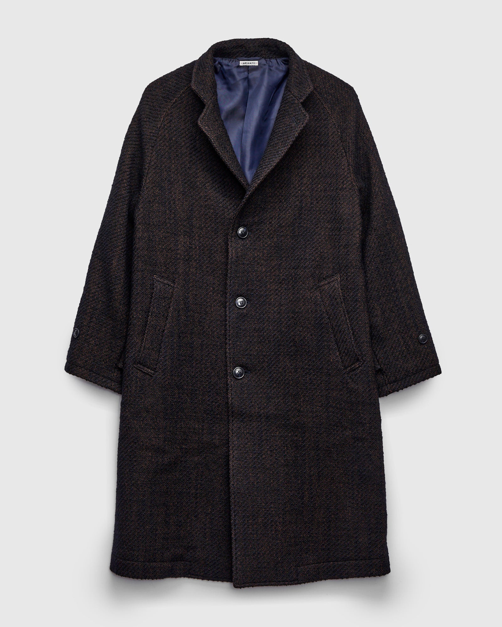 Roving Tweed Chester Coat in Dark Navy – Blue Owl Workshop