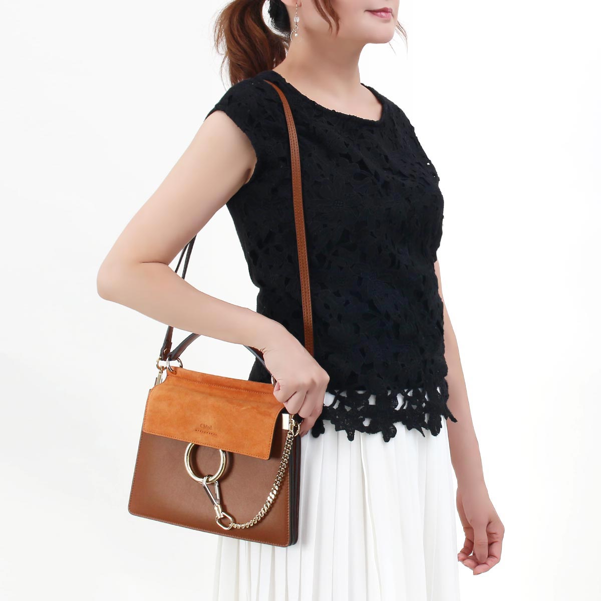 クロエ ショルダーバッグ バッグ レディース フェイ クラシックタバコ