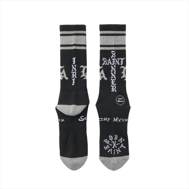 SAINT Mxxxxxx BORN X RAISED BR_SOCKS ST SINNER Black