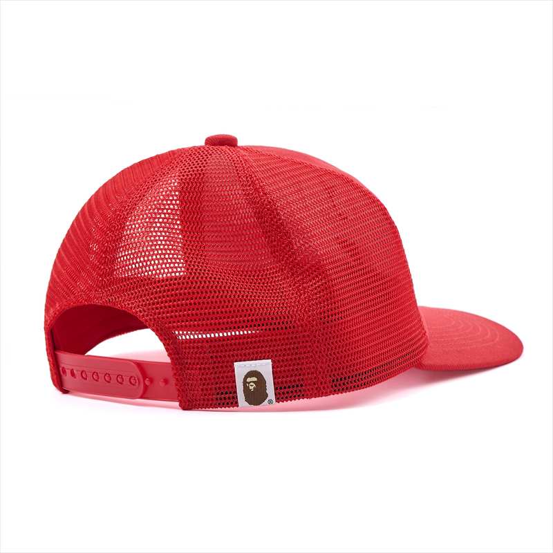 SAINT Mxxxxxx x A BATHING APE BAPE_MESH CAP Red