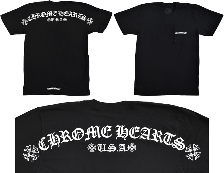 クロムハーツTシャツオレンジセメタリークロスブラック|クロムハーツ