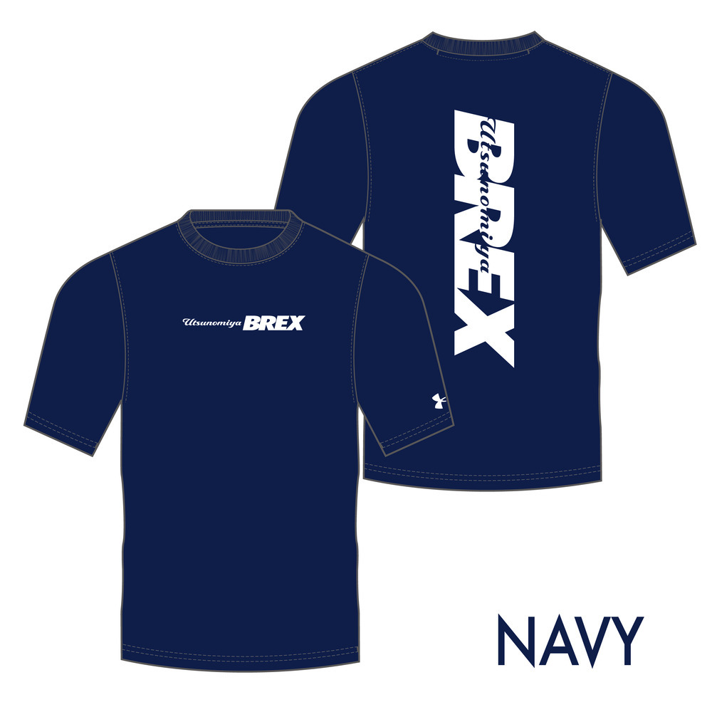 UA BREX S-TEXT バックプリント Tシャツ｜宇都宮ブレックス｜B.LEAGUE