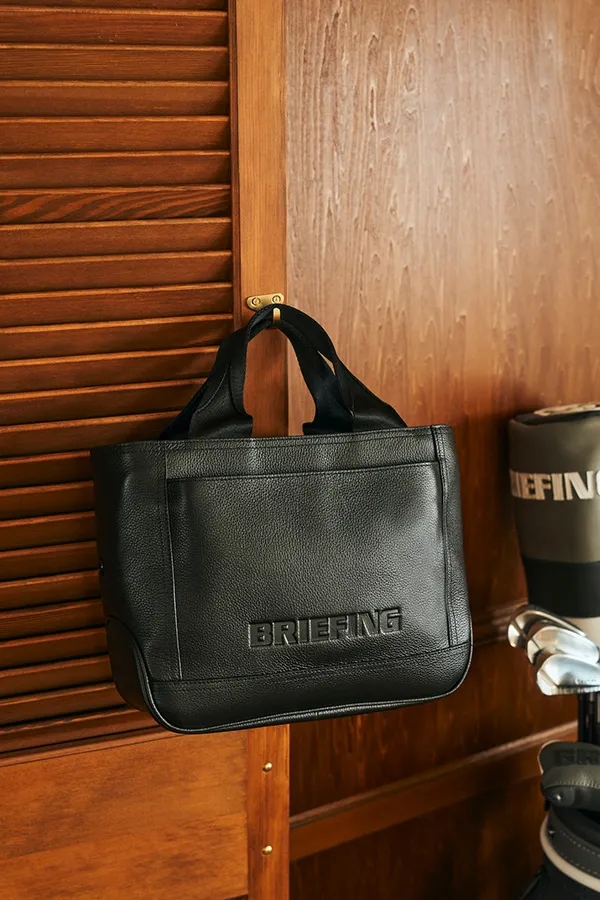 限定 美品】BRIEFING カートトート LE イタリア製シュリンクレザー