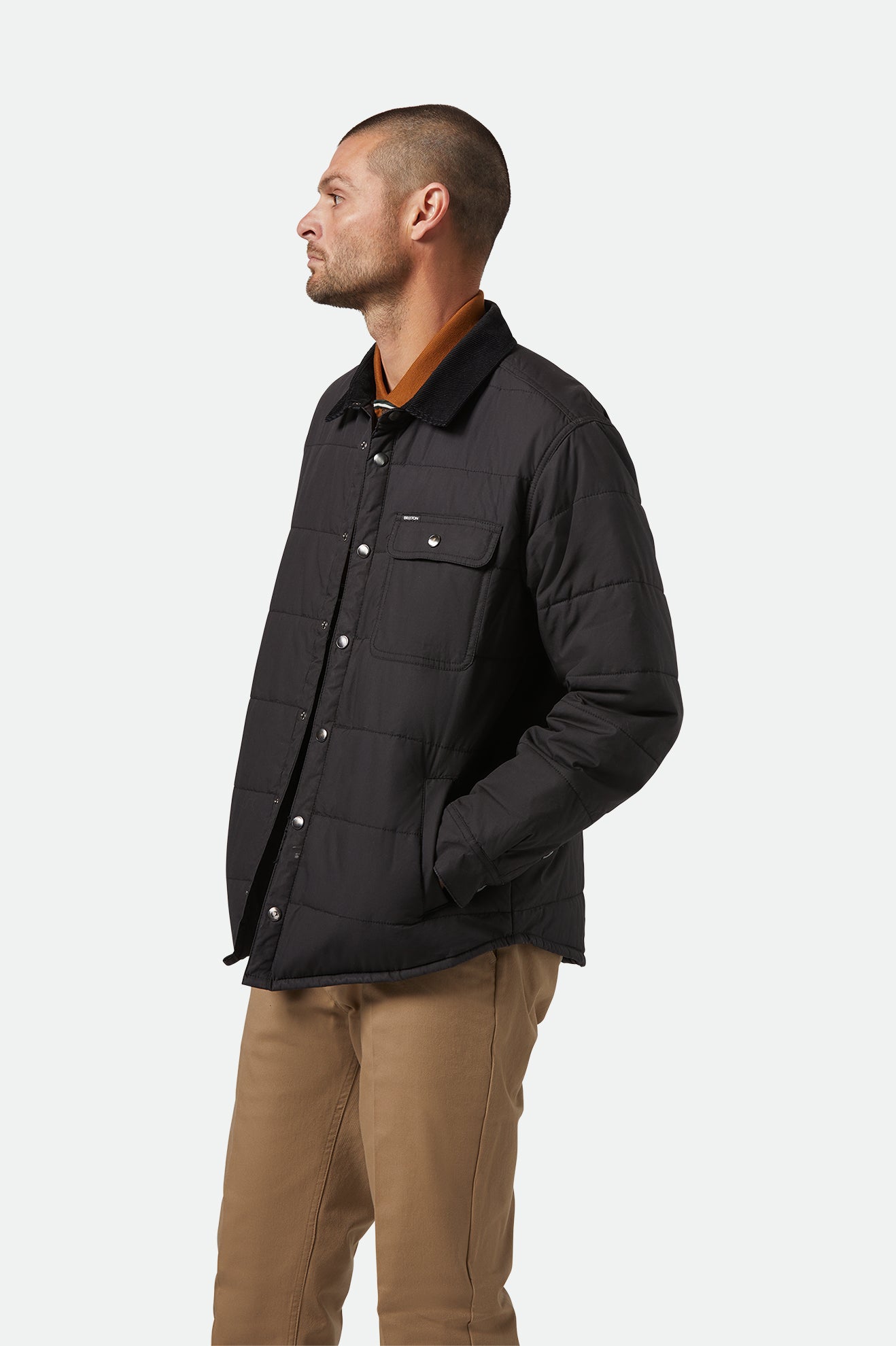 Men's Cass Jacket in Black/Black – Brixton