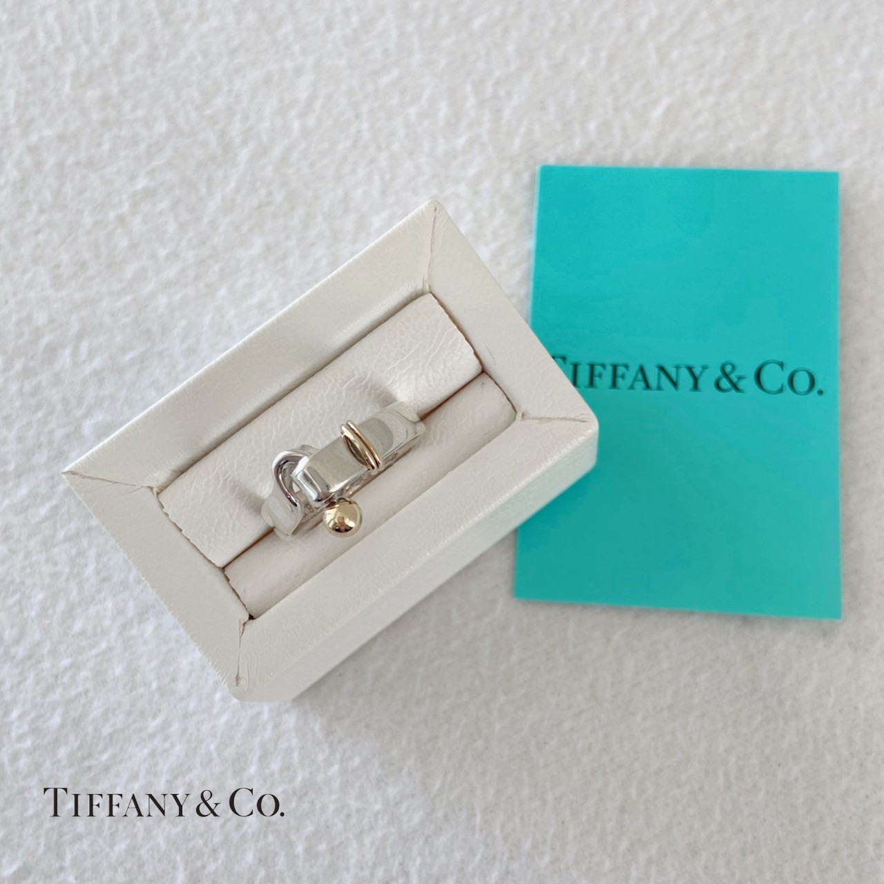 Tiffany＆Co.（ティファニー）フック＆アイリング SV／K18ゴールド