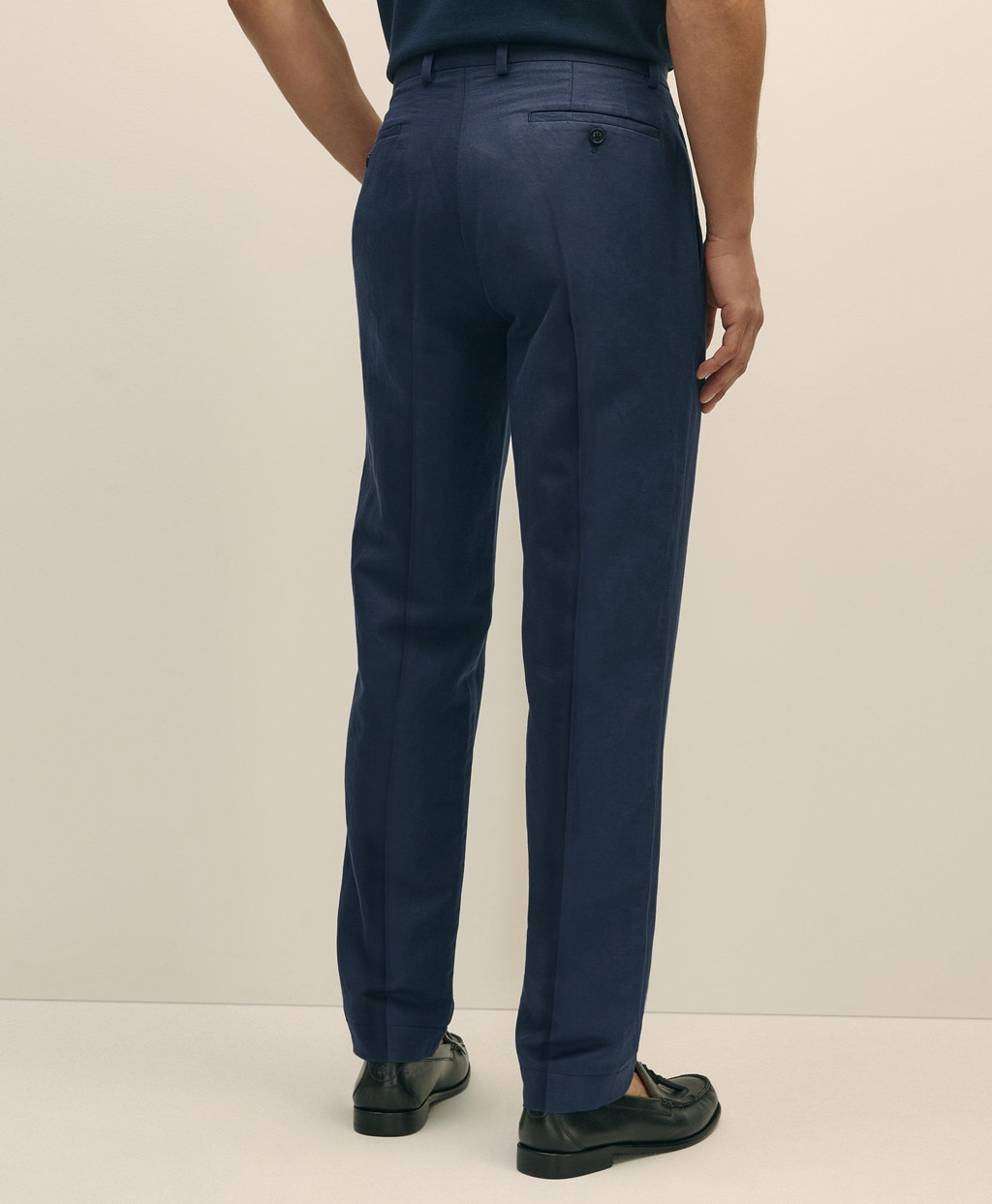 リネン／コットン プレーンフロントパンツ Regular | Brooks Brothers