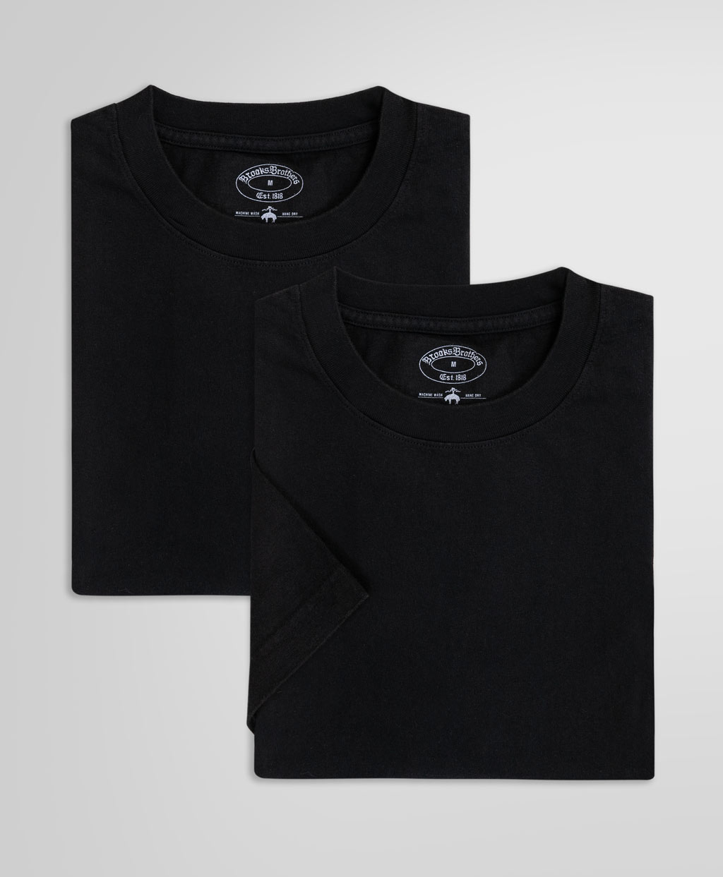 コットン 2パック クルーネック Tシャツ Made in USA | Brooks