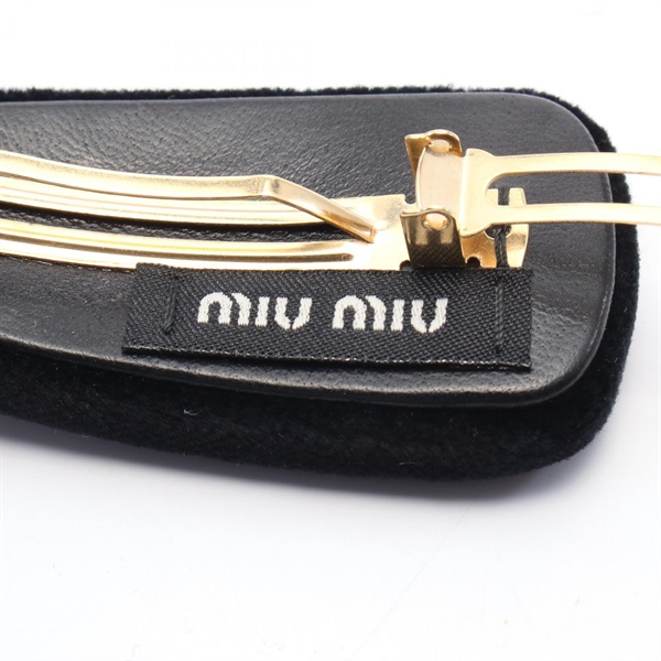 ミュウ ミュウ(Miu Miu)ミュウ ミュウ ロゴ バレッタ アクセサリー