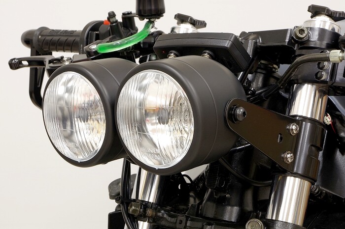ストリートファイター系バイクのバグアイヘッドライト【ブラック