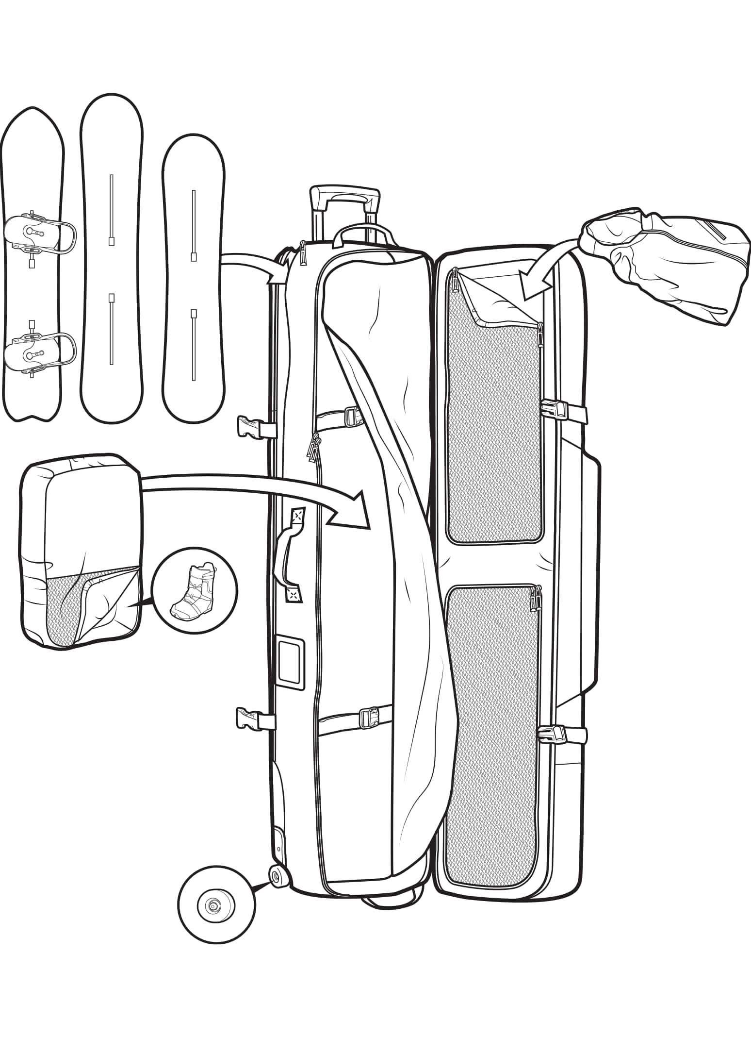 Burton Wheelie Locker Board Bag | Burton.com Spring 2021 US