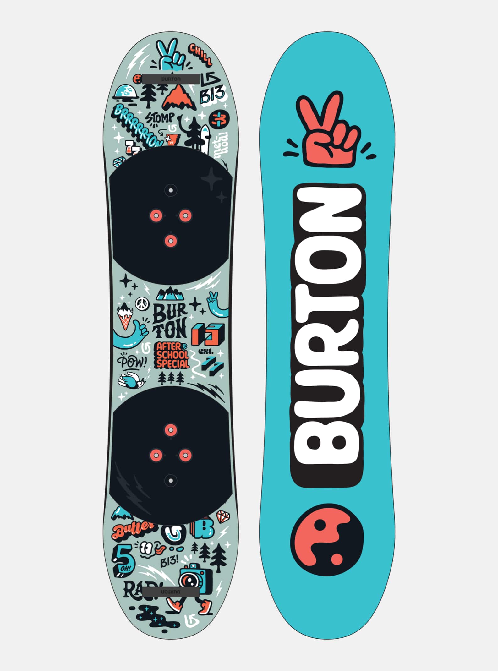 Burton キッズ スノーボードセット 板100cm ブーツ20cm バートン