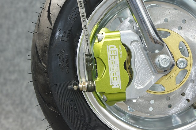 KEPSPEED製 モンキー純正フォーク用フロントディスク化キット(8インチ